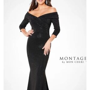 Montage by Mon Cheri Black Formal Gown